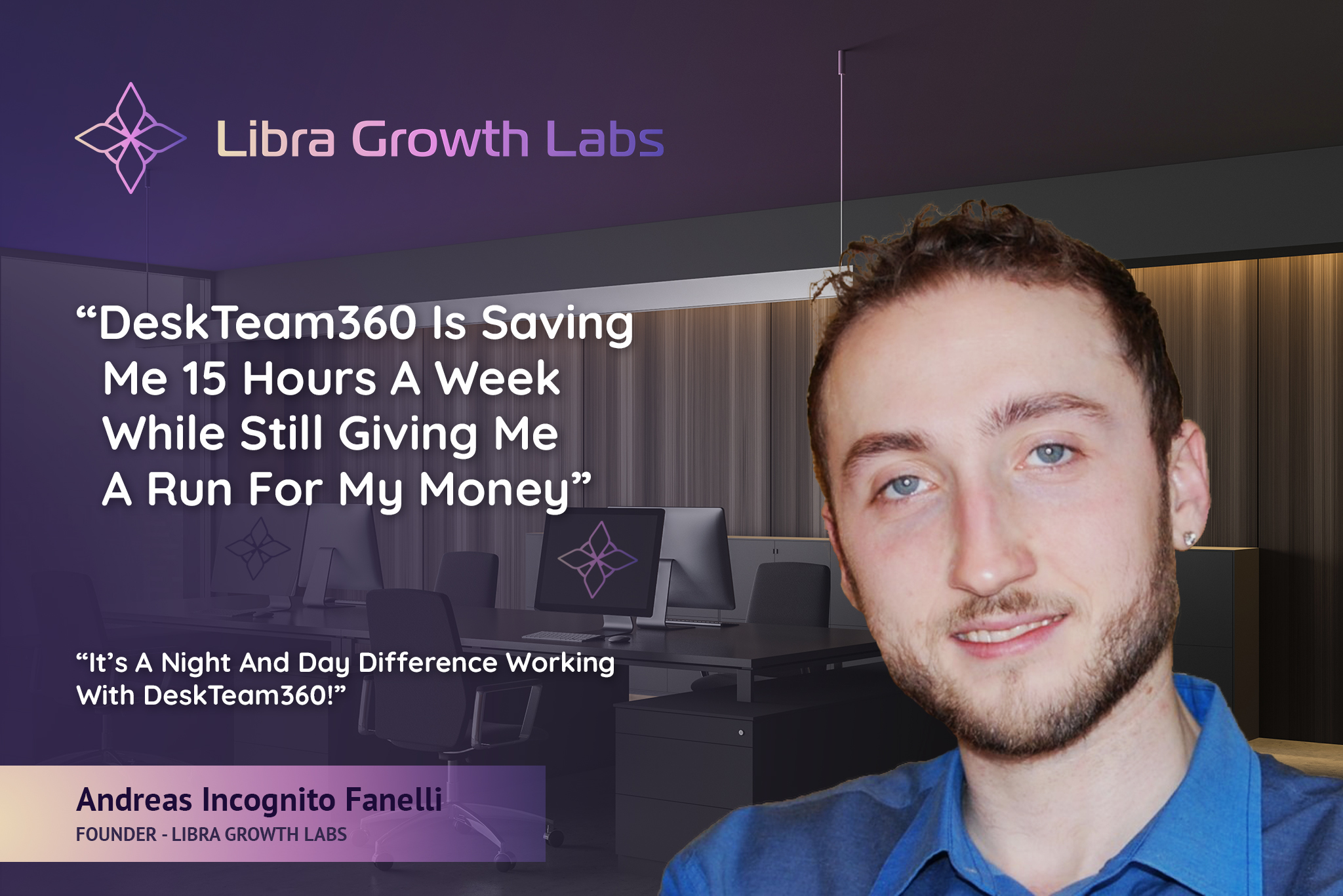Libra Growth Labs Switched to DeskTeam360 and Now Focuses on Strategy and Growth Without the Dread of Back and Forth