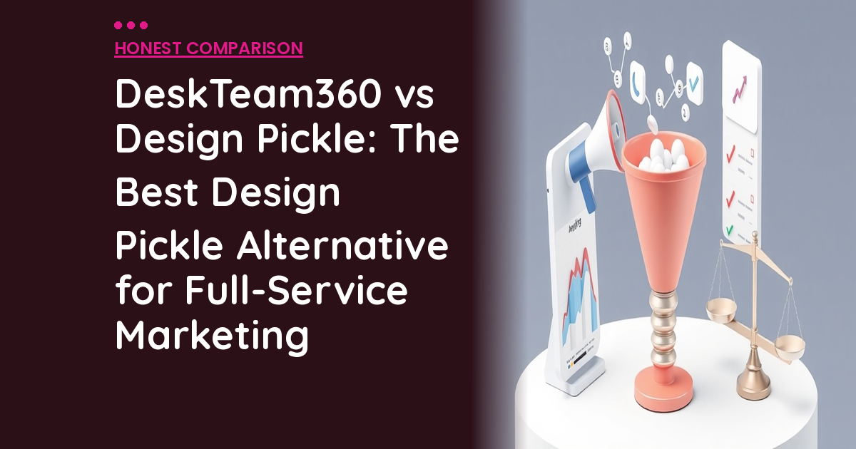 DeskTeam360 vs Design Pickle: The Best Design Pickle Alternative for Full-Service Marketing